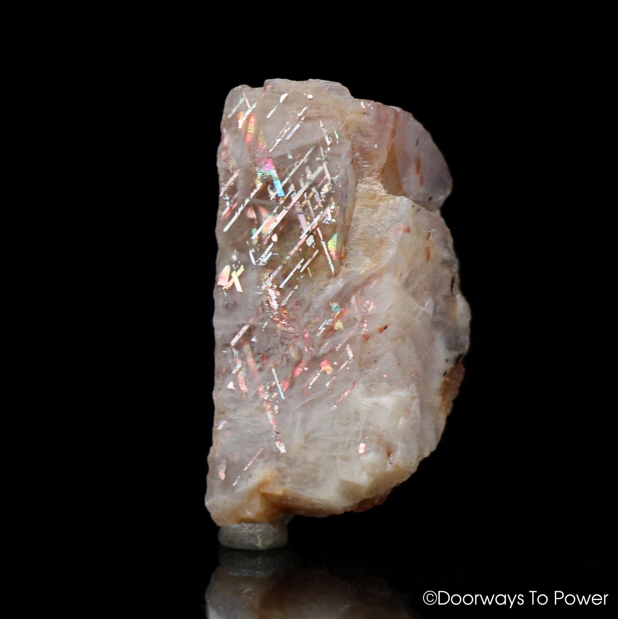 Rainbow Lattice Sunstone Crystal