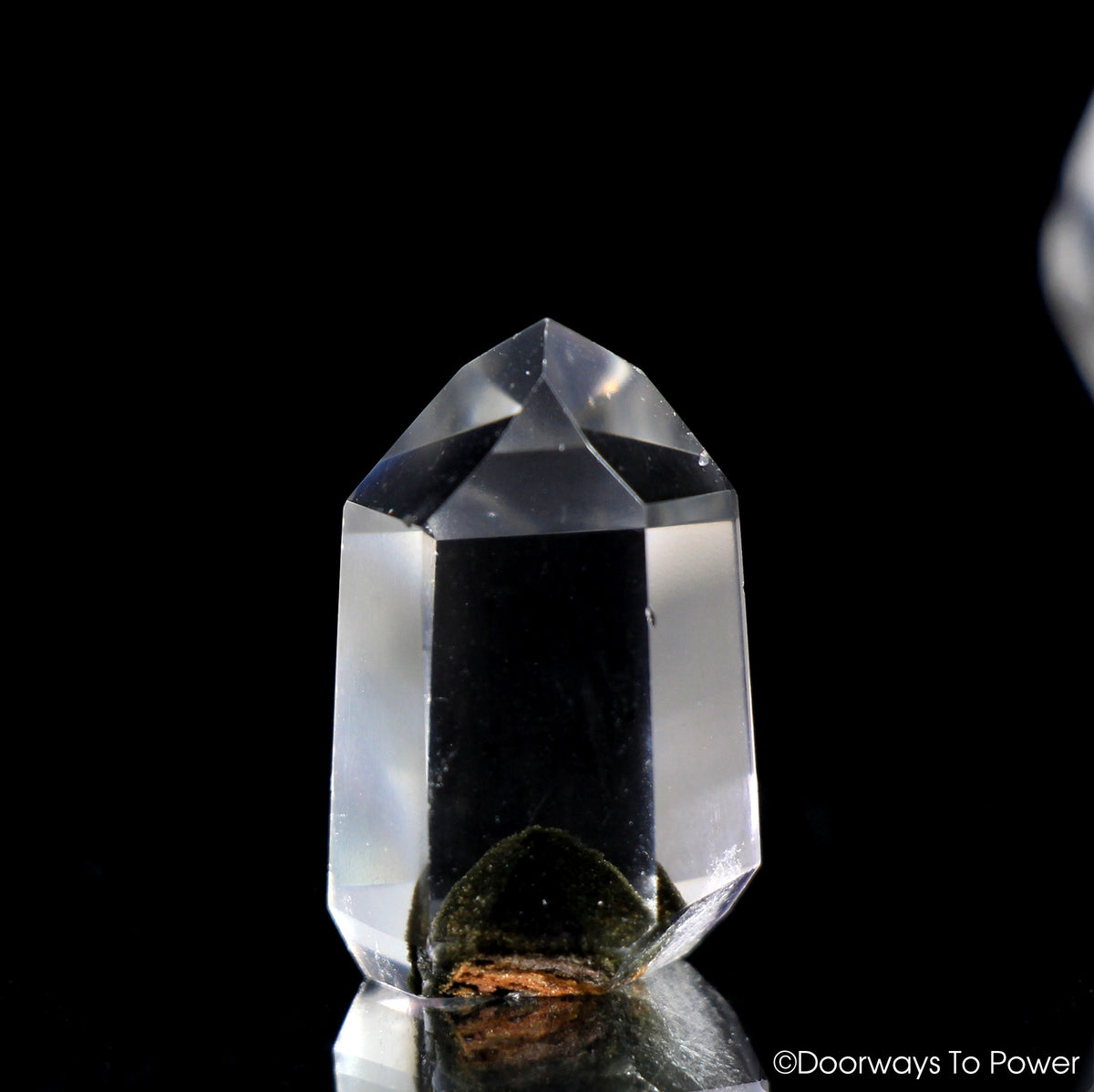 Rare Brookite in Natural Quartz Dow Crystal Point | Synergy 12 Crystal