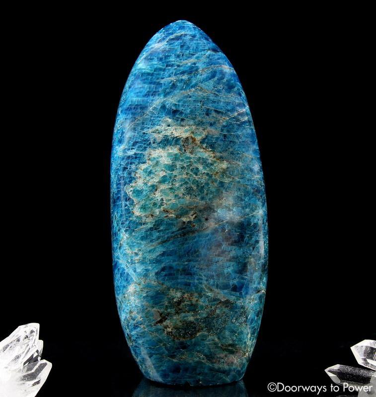 Blue Apatite Crystal Altar Stone 'Multiple Levels of Consciousness'