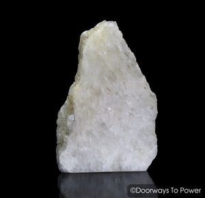 White Azeztulite Crystal Altar Stone