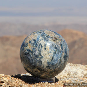 Blue Kyanite Crystal Sphere 