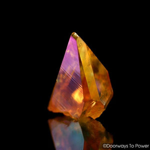 Golden Aura Lemurian Quartz ISIS Crystal 