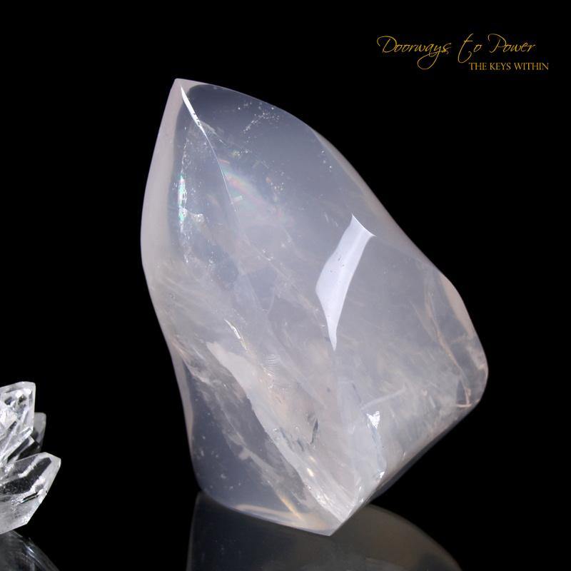 Rose Quartz Crystal Sculpture 'Order of the Rose'