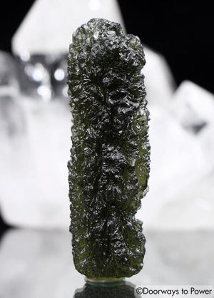 Large Museum Quality Moldavite Tektite Synergy 12 Stone A