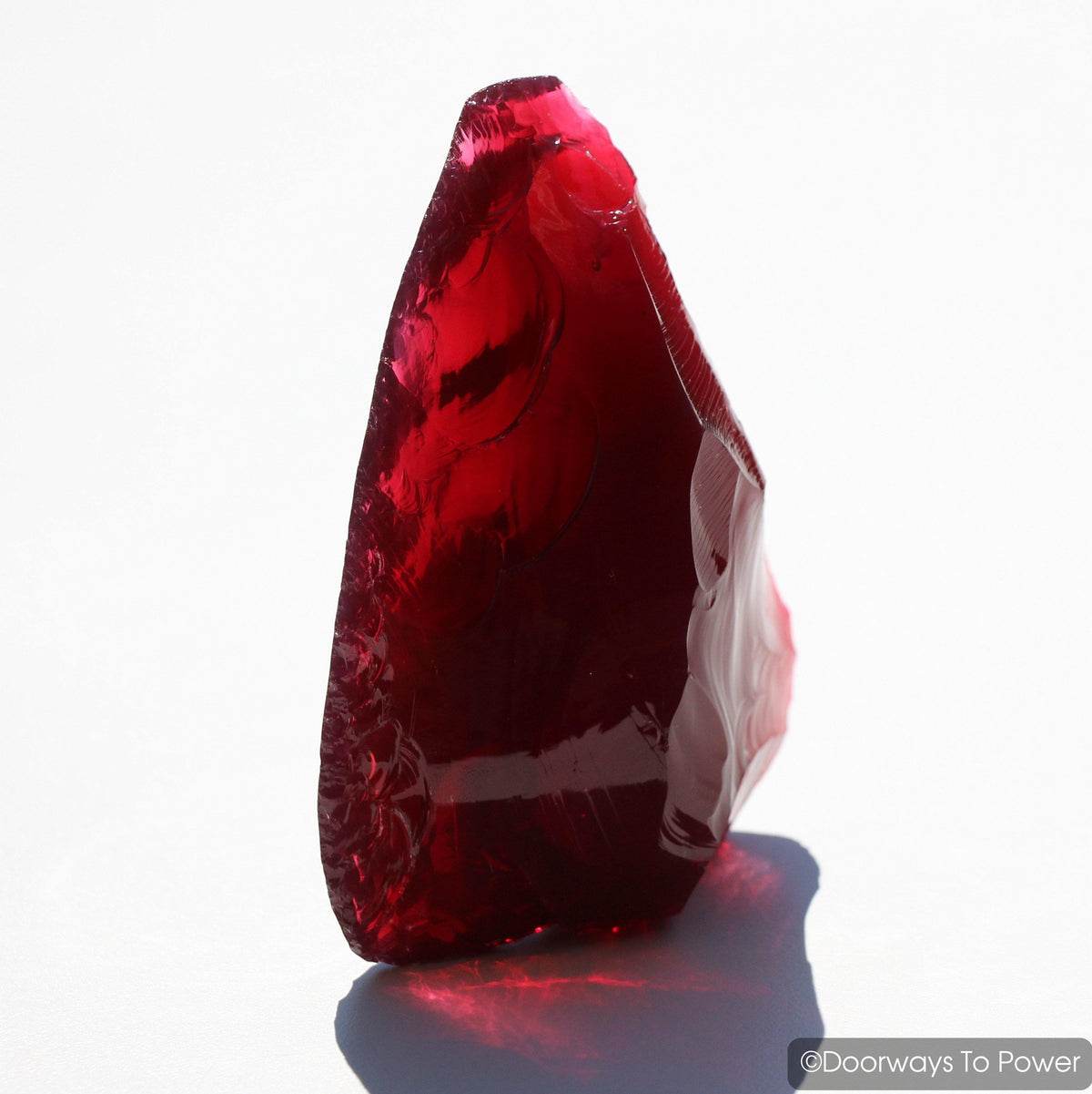 Raspberry Forte Veritas Andara Crystal Glass