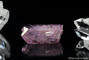 Rose Aura Quartz Danburite Twin Crystal