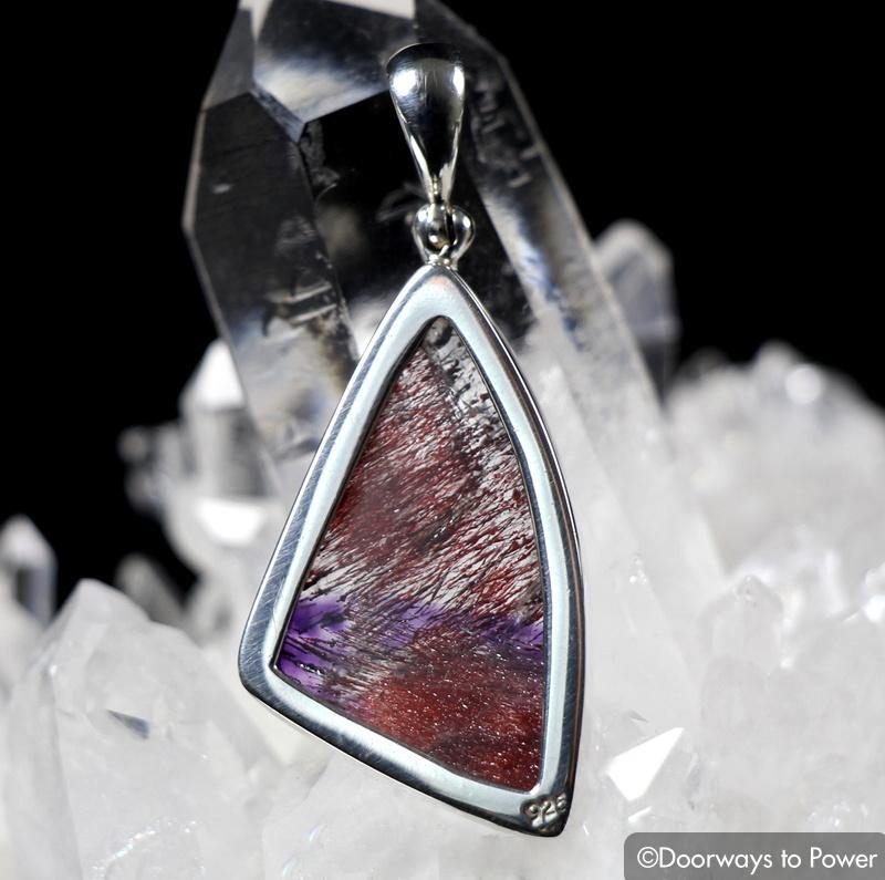 Melody Stone Super 7 Crystal Pendant .925 SS