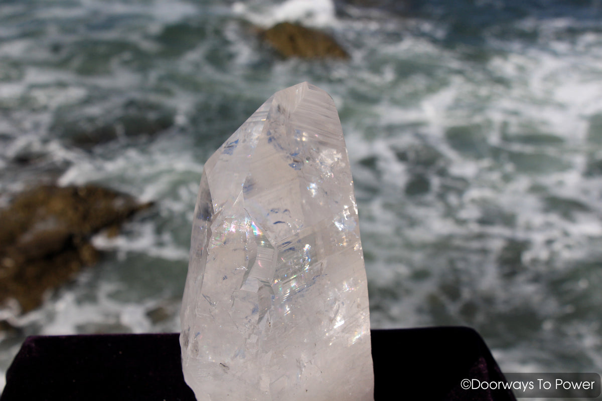 Lemurian Light Crystal Altar Stone Azozeo Super Activated