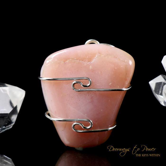 Andean Pink Opal Crystal Pendant
