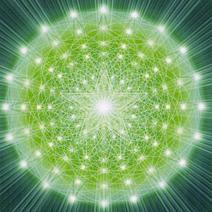Luminescent Pleiadian Green Monatomic Andara Crystal