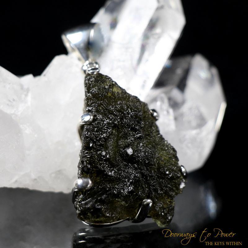 Moldavite Synergy 12 Stone Pendant