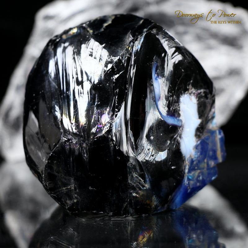 Ultra Rare Iridium Black Andara Crystal