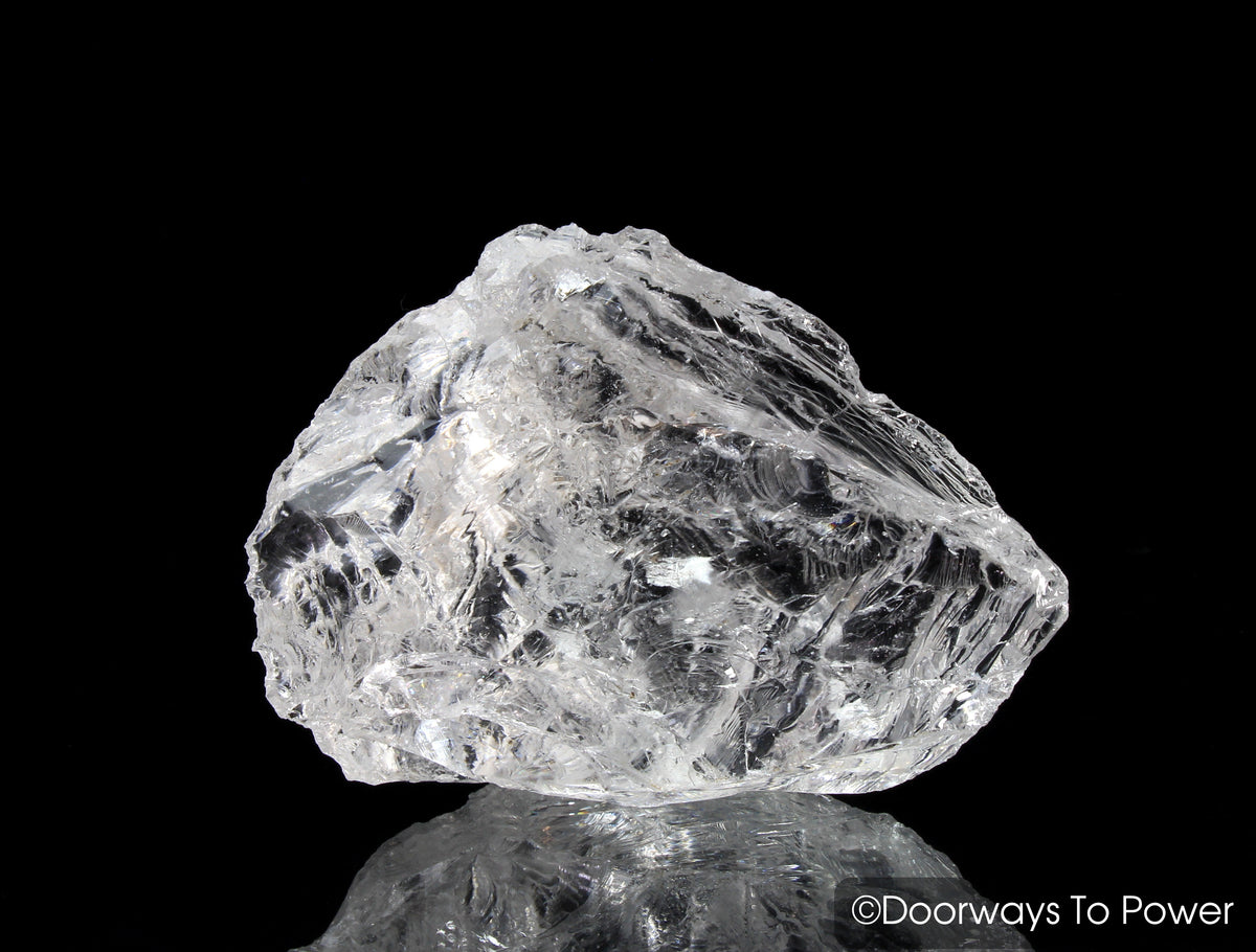 Satyaloka Clear Azeztulite Master Record Keeper Crystal Altar Stone