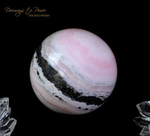 Pink Mangano Calcite Crystal Sphere