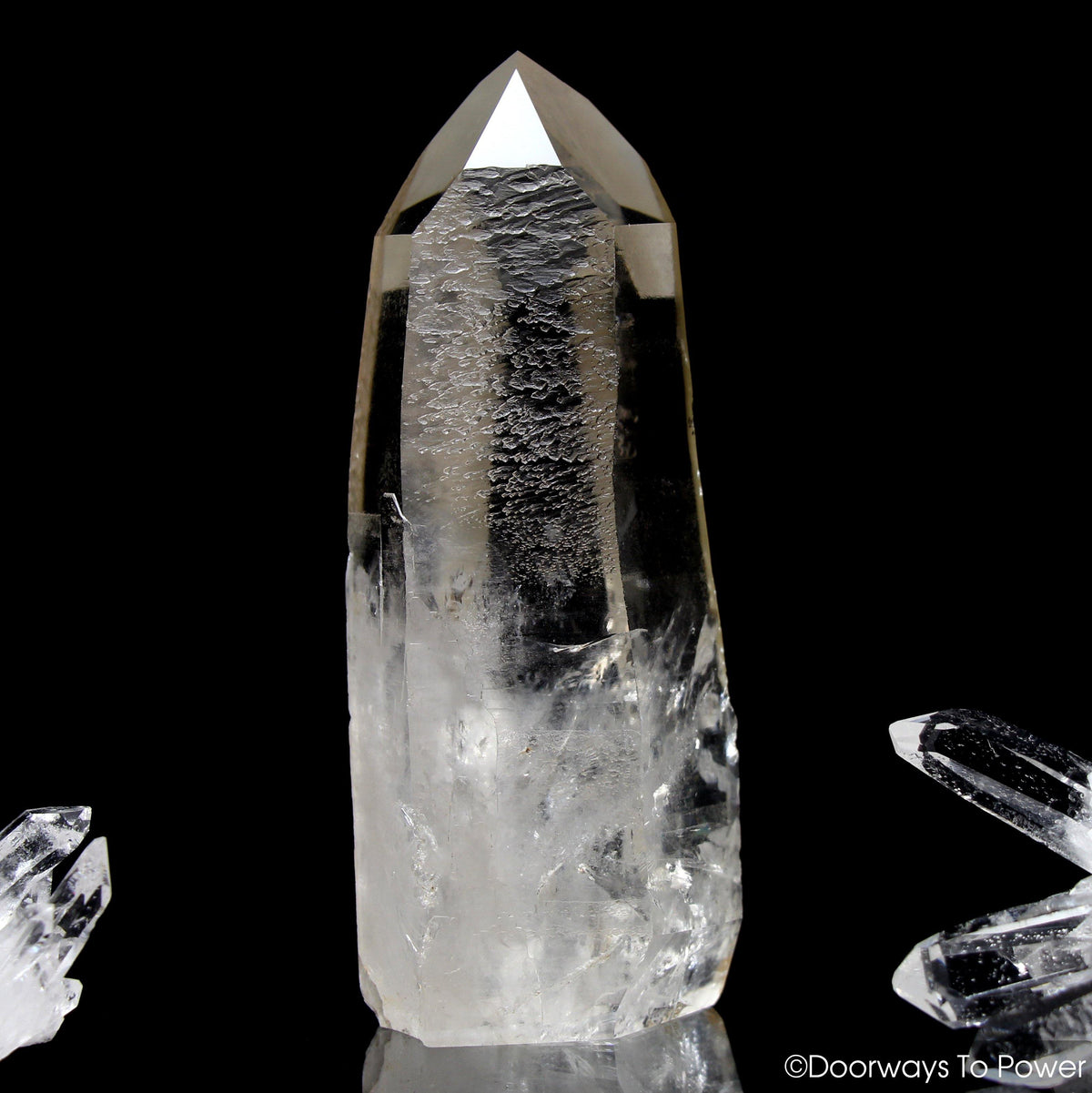 Golden Lemurian Seed Quartz Crystal Point & Master Dow Record Keeper