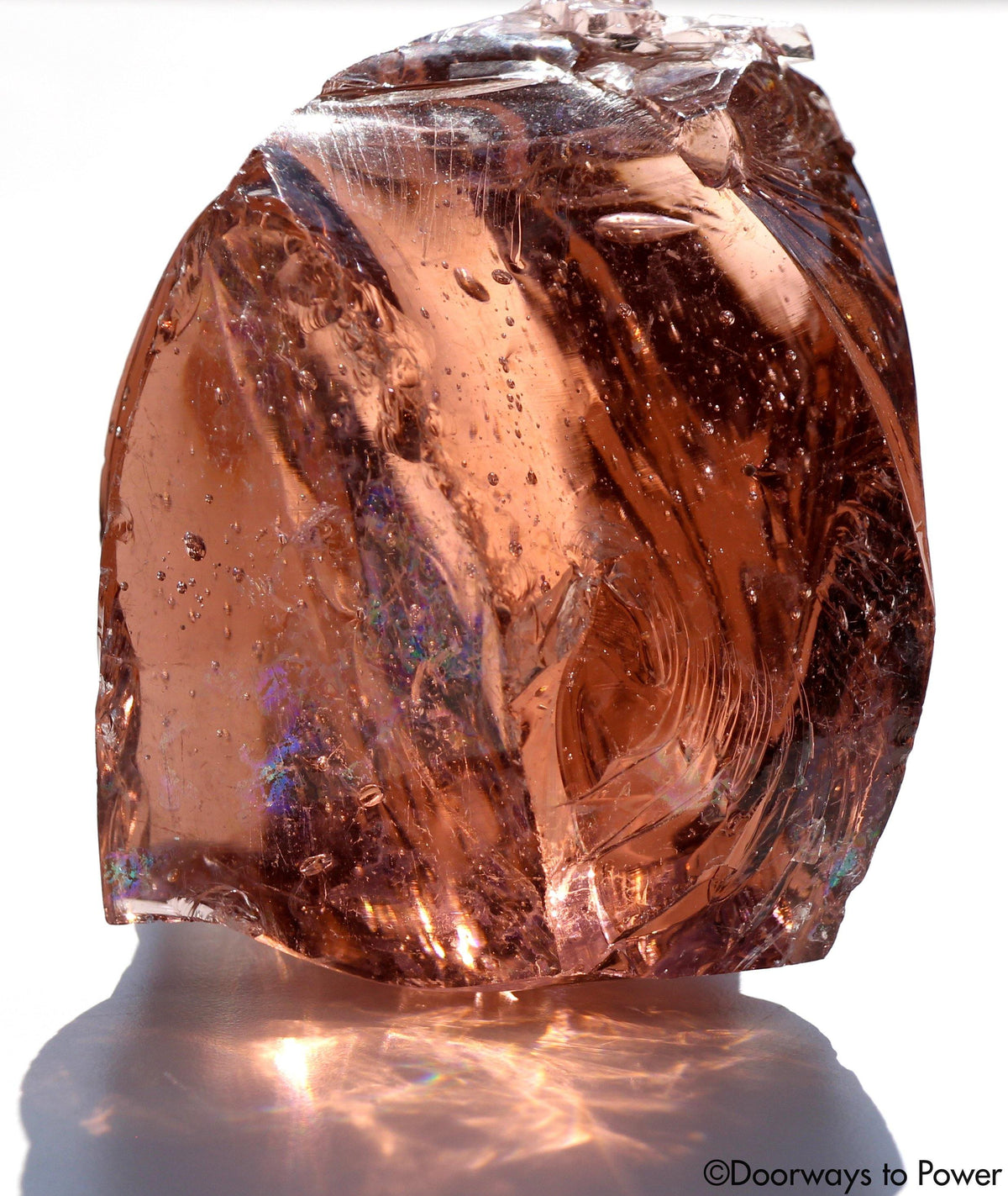 XL Desert Rose Pink Monatomic Andara Temple Crystal 'ZEN'