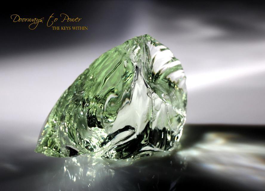 Terra Olive Earth Shaman Andara Crystal Glass