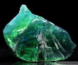 Luminescent Pleiaidan Green Monatomic Andara Crystal
