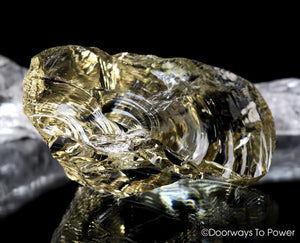 Celestial Gold Monatomic 'Golden Light Merkaba' Andara Crystal