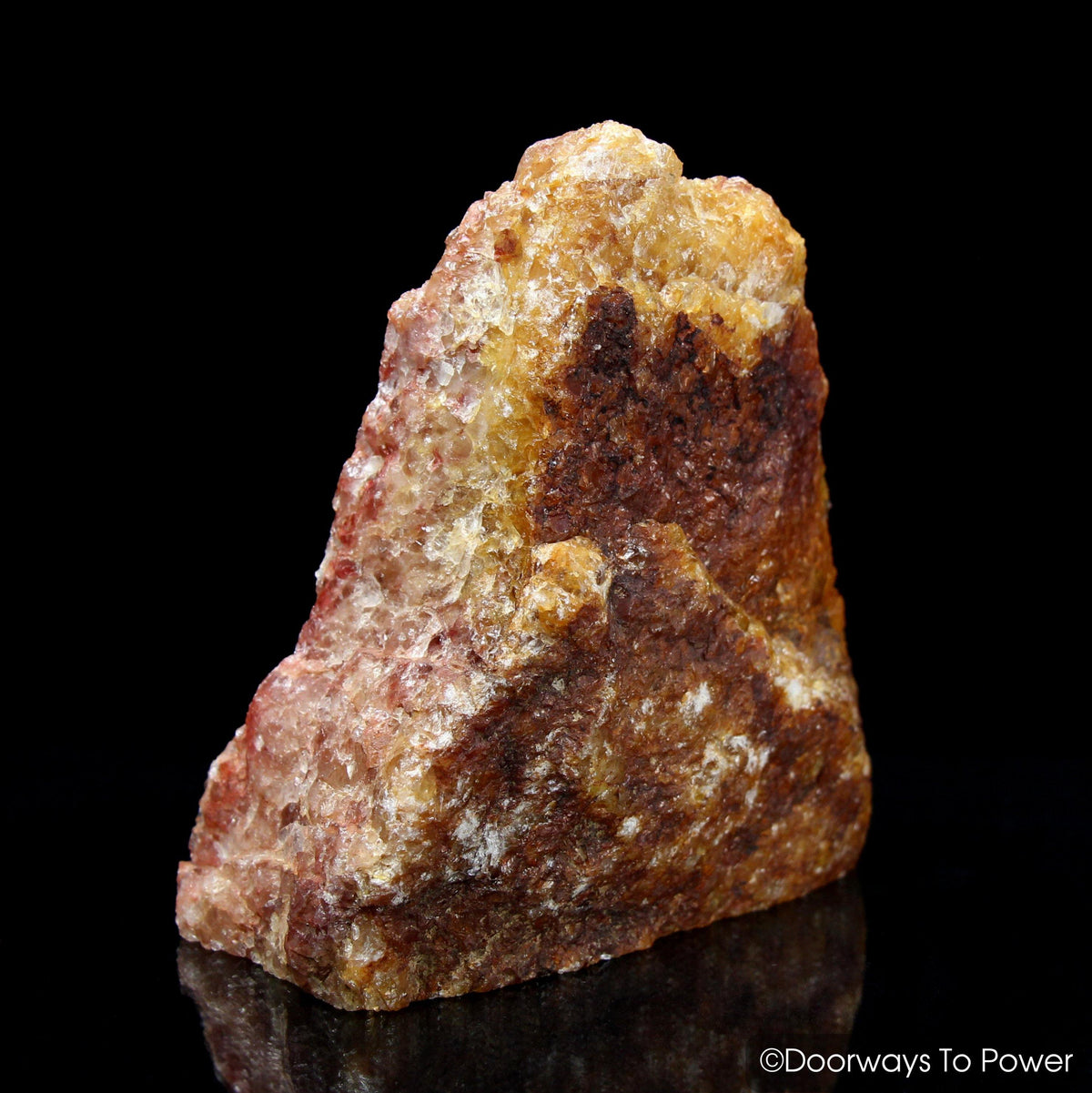 Himalaya Red Gold Azeztulite Crystal Altar Stone Large
