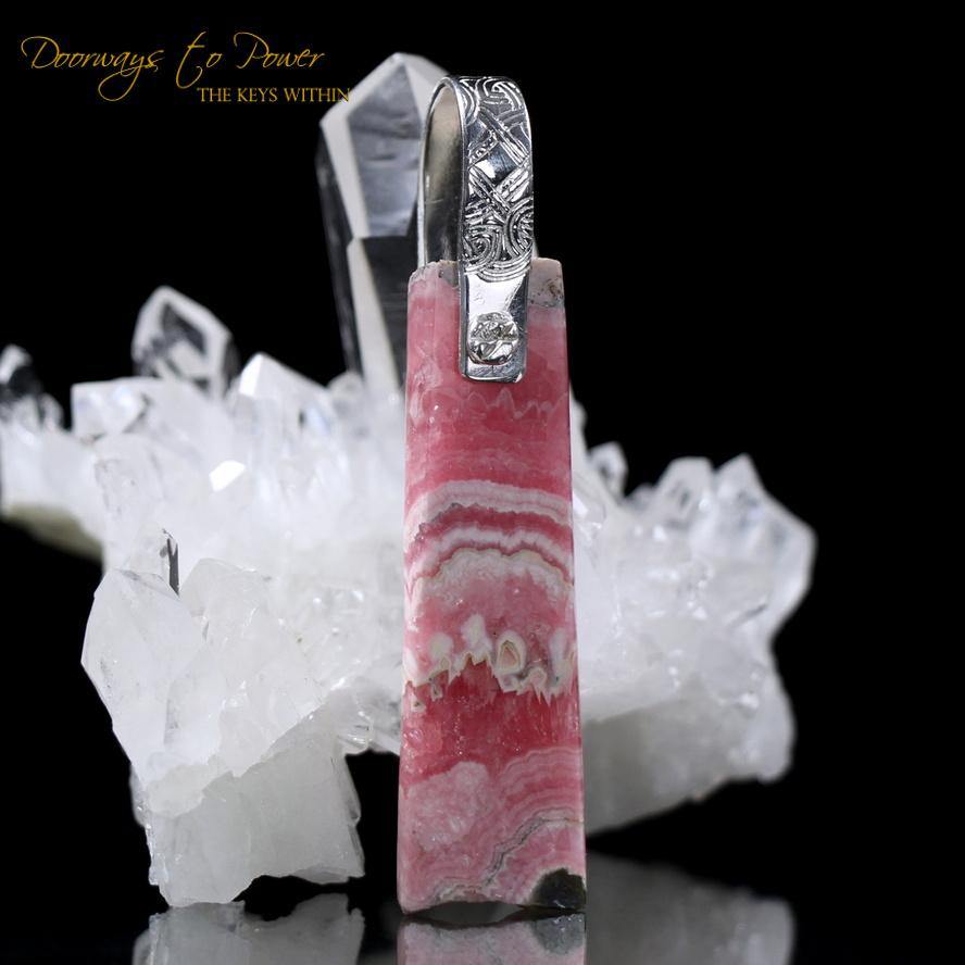 Rhodochrosite Light Language Pendant ™ SS
