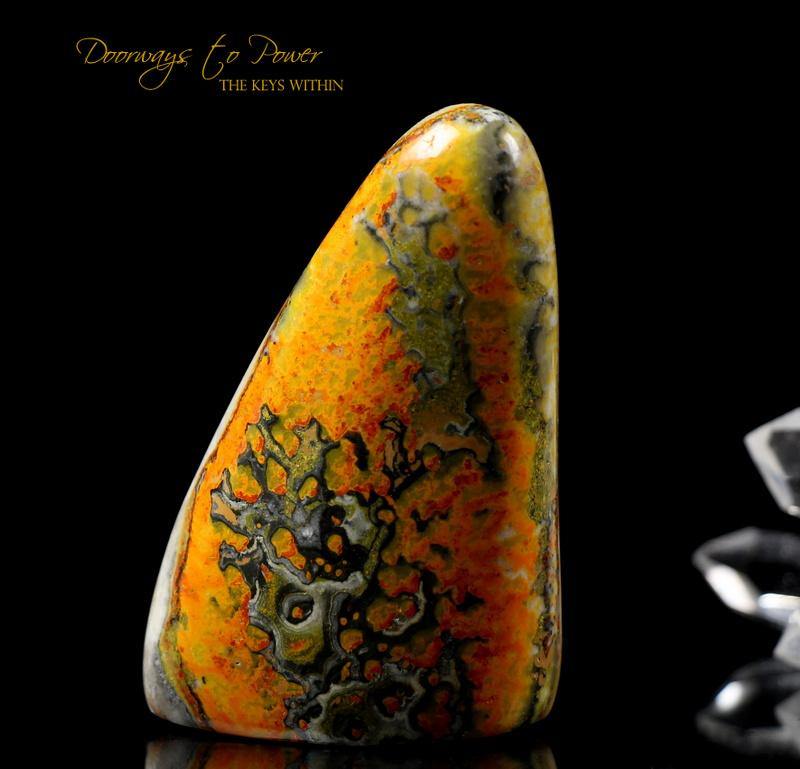 Bumble Bee Jasper Crystal Altar Stone