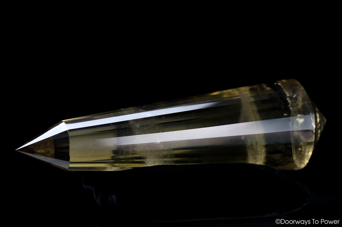 John of God Citrine 24 Sided Vogel Crystal 'Abundance' Quartz Wand