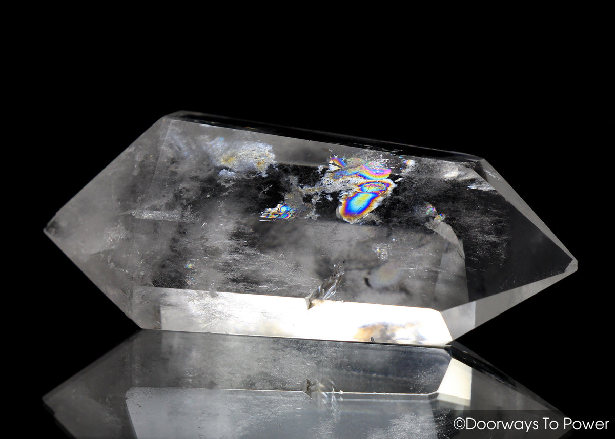 John of God Crystal Double Terminated Rainbow Quartz Casa Crystal Empathy Nick