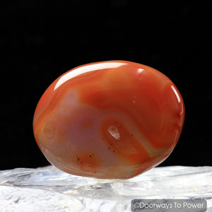 John of God Blessed Carnelian Healing Crystal Palm Stone