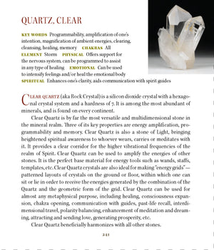 clear quartz metaphysical Properties Book of Stones