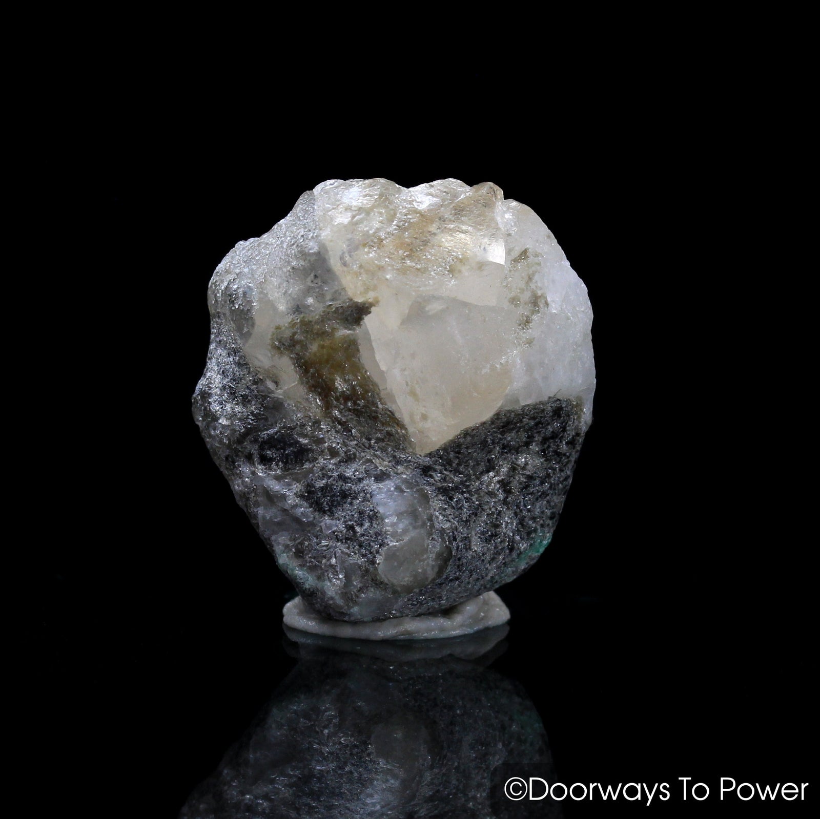 Russian Phenacite Aquamarine Crystal & Synergy 12 Stone