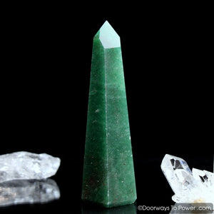John of God Green Aventurine Pyrite Crystal 'Manifest Spirit'