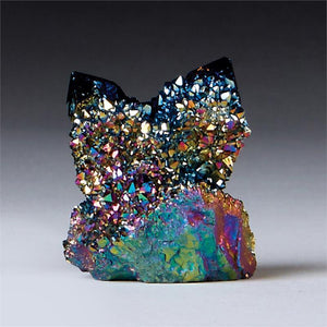 Titanium Aura Spirit Quartz Crystal 'Tantric Twin'
