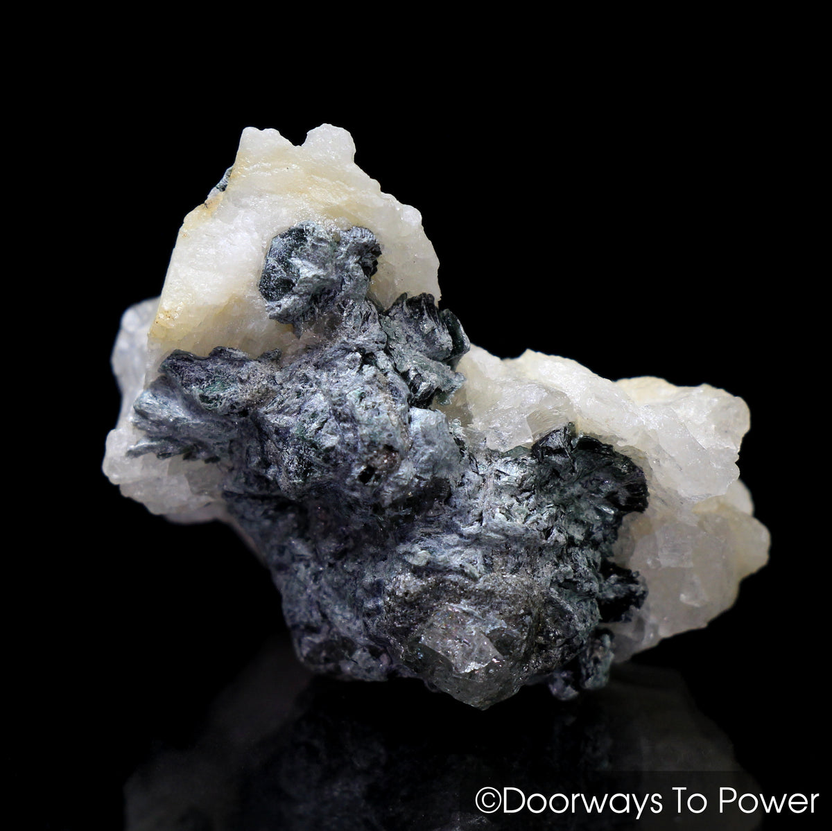 Russian Phenacite Crystal Heart Specimen w/ Seraphinite