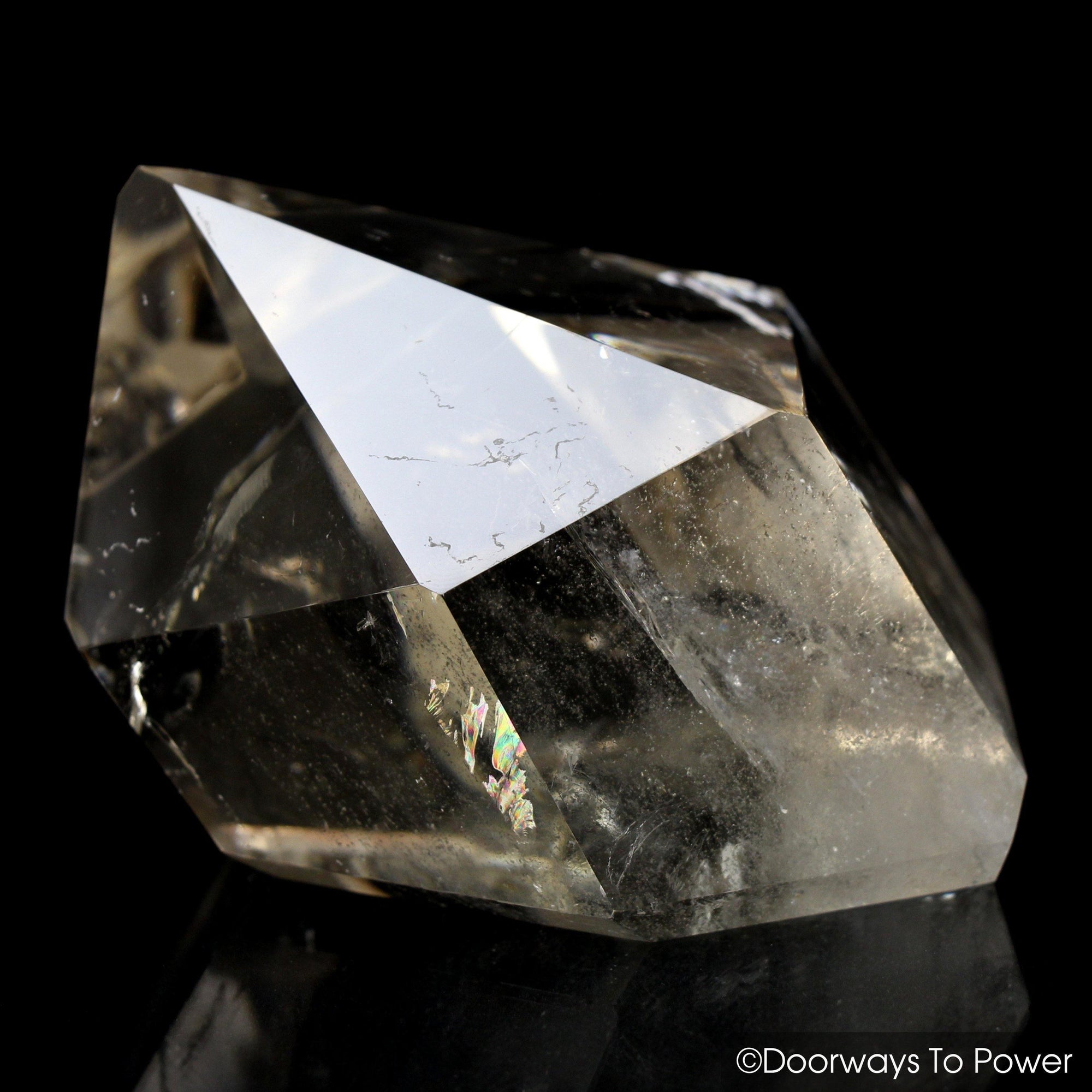 John of God Citrine Quartz Paperweight Grounding Crystal