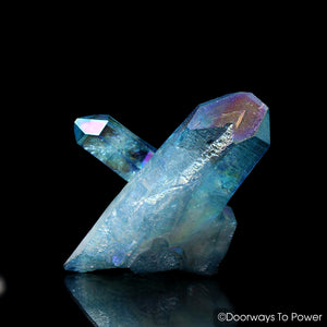 Aqua Aura Quartz Pleiaidian Starbrary Record Keeper Manifest Spirit Time Link Crystal
