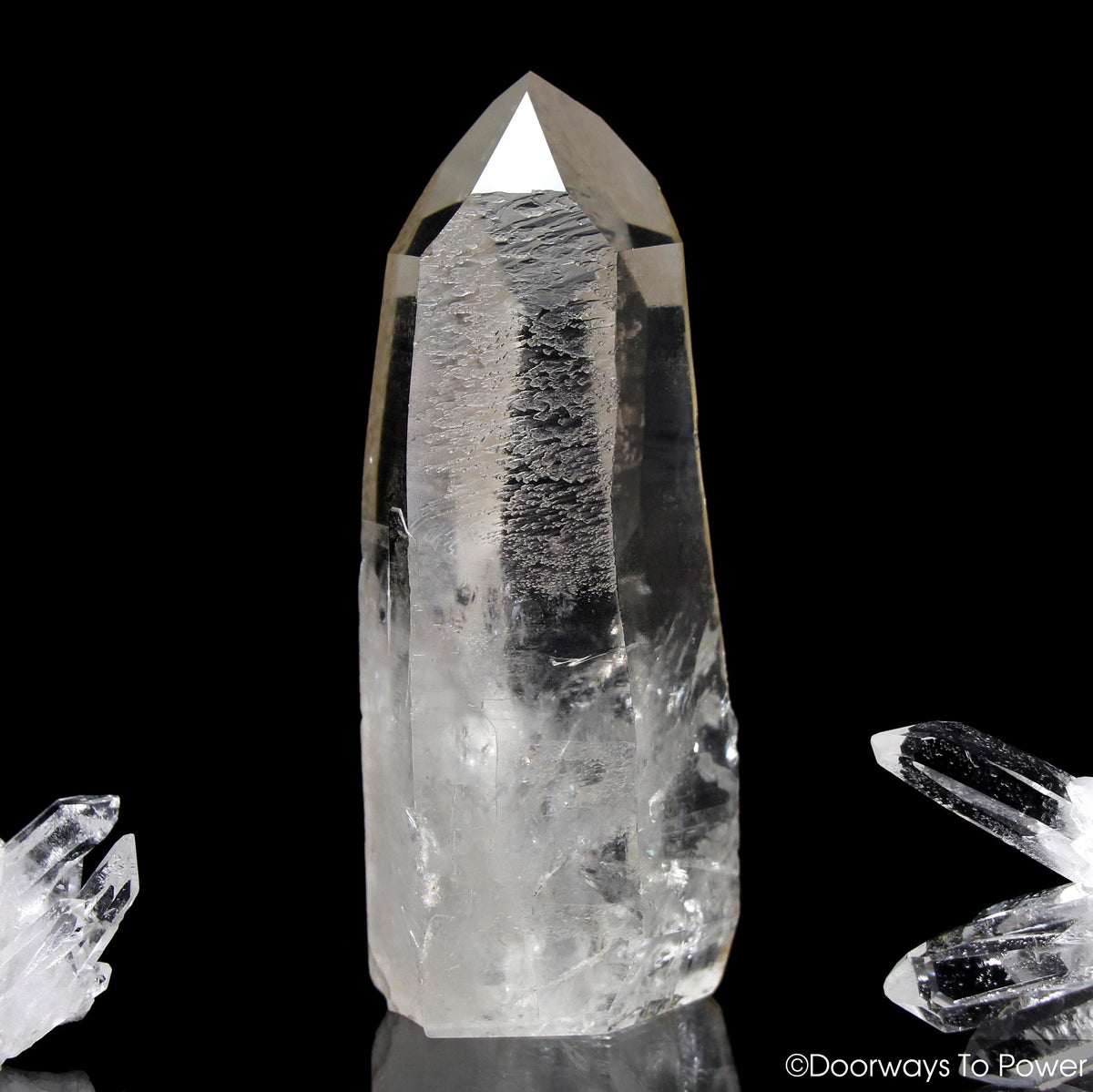 Golden Lemurian Seed Quartz Crystal Point & Master Dow Record Keeper