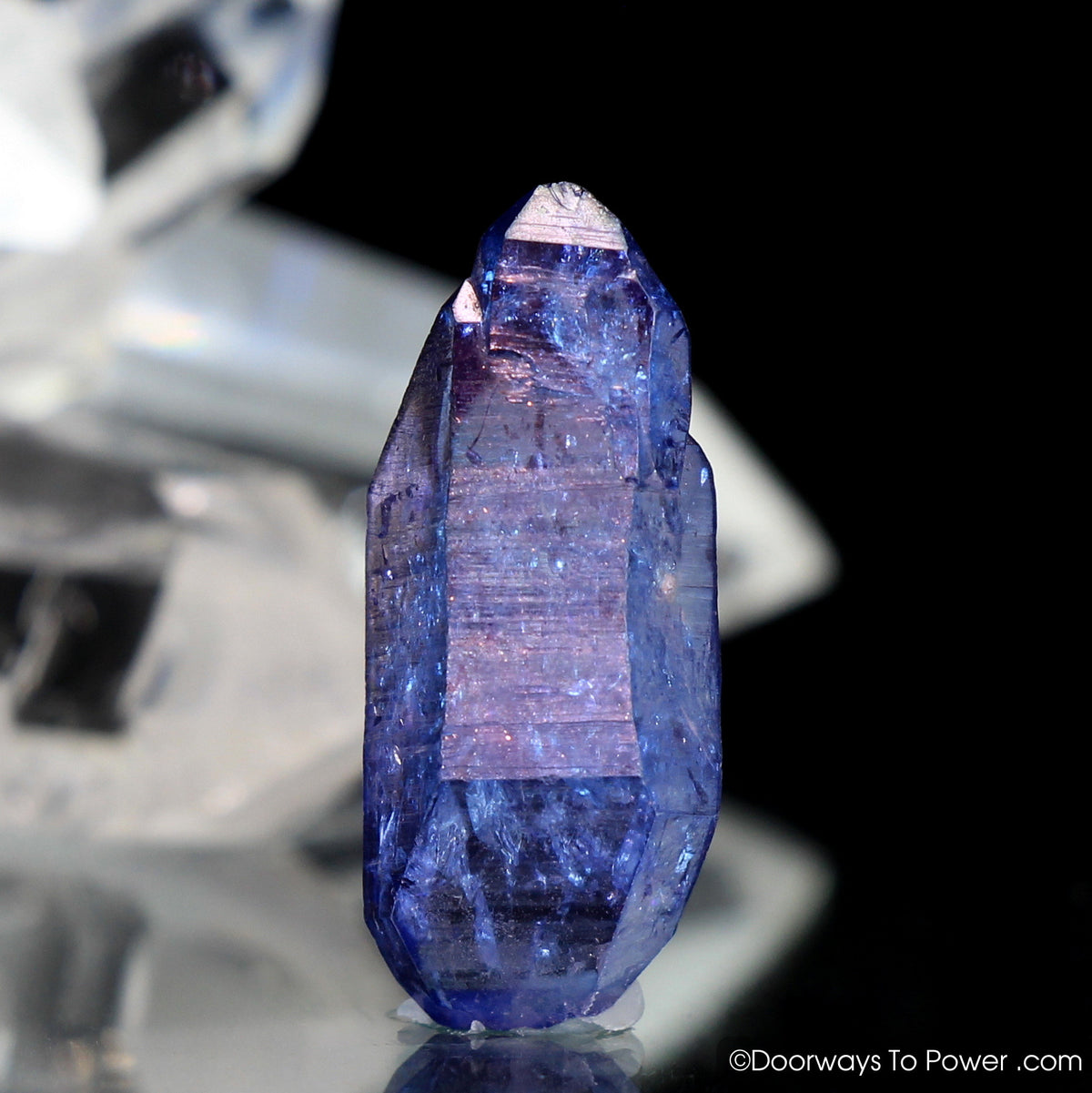 Tanzine Aura Himalayan Quartz Crystal w/ Record Keeper Tantric Twin