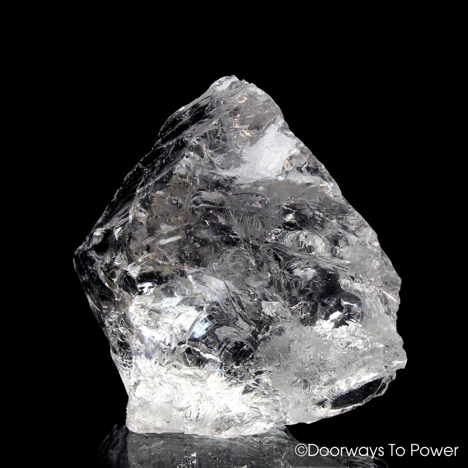 Satyaloka Clear Azeztulite Master Record Keeper Crystal Altar Stone