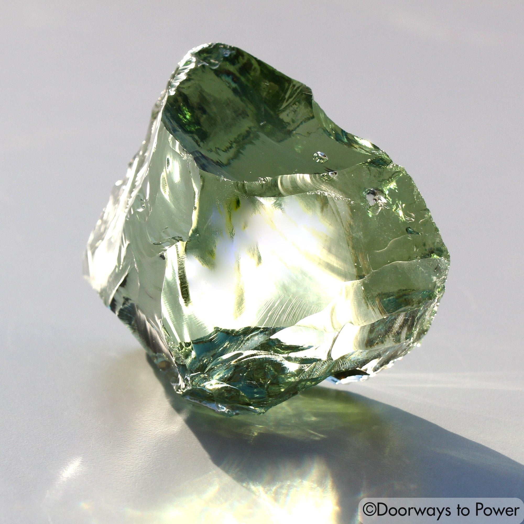 Terra Olive Earth Shaman Andara Crystal 'One Who Sees in the Dark'