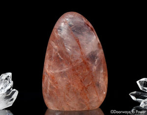 Pink Fire Azeztulite Crystal Altar Stone