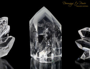 Lemurian White Phantom Quartz Crystal 'RE BIRTH"