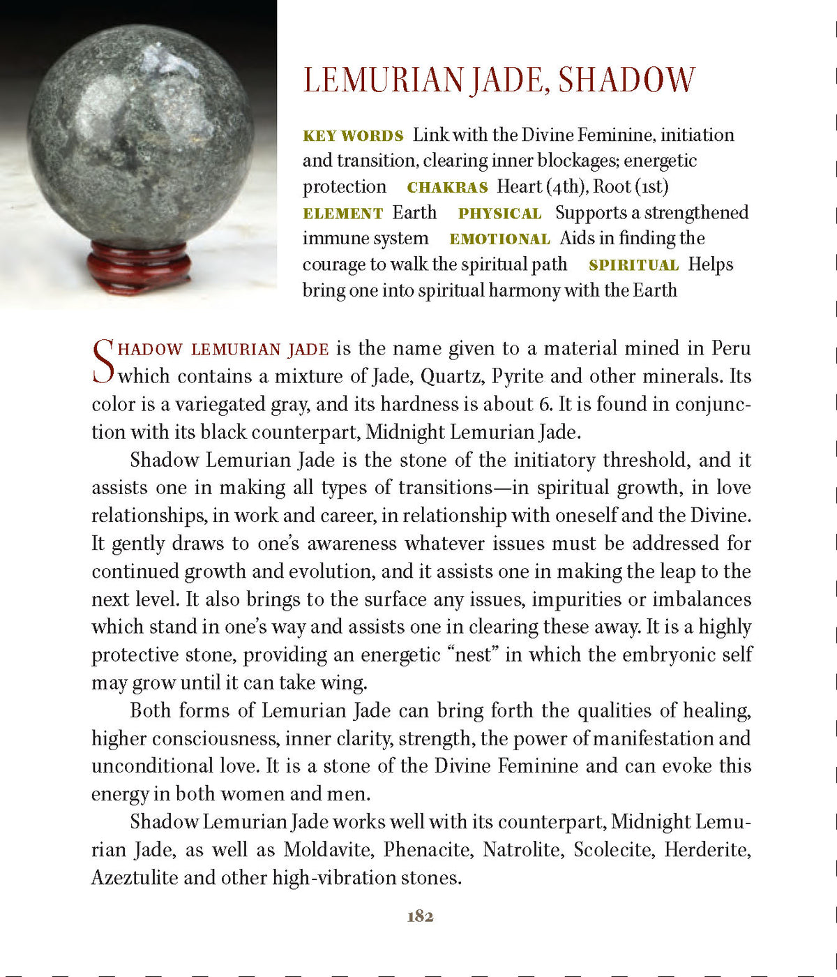 Shadow Lemurian Jade Metaphysical Properties