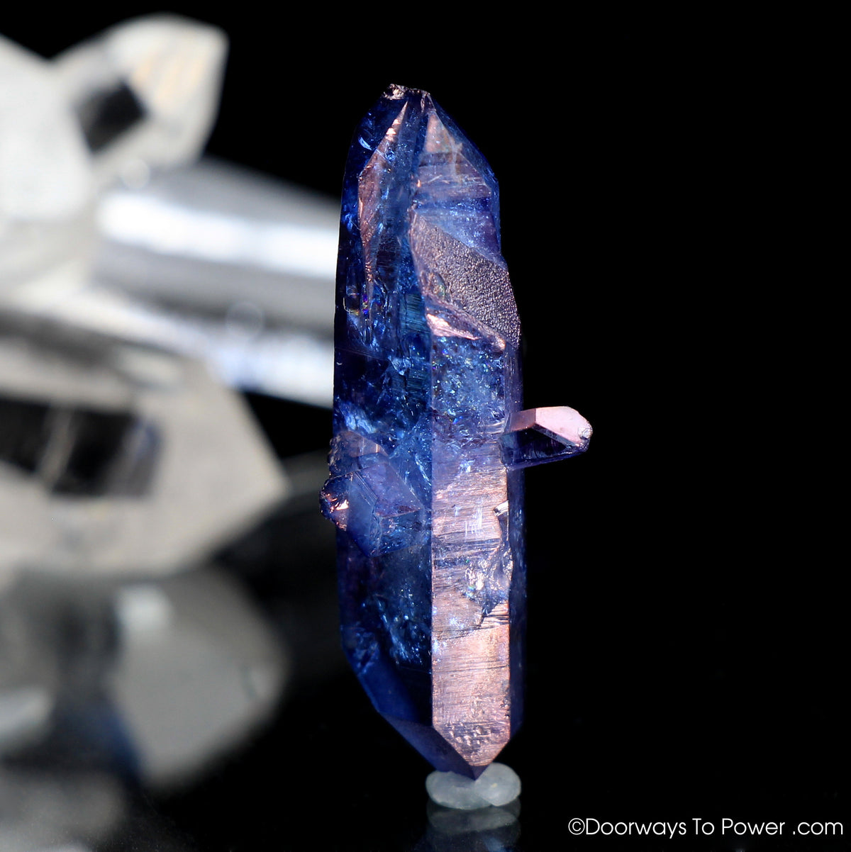 Tanzine Aura Himalayan Quartz Record Keeper Twin Crystal