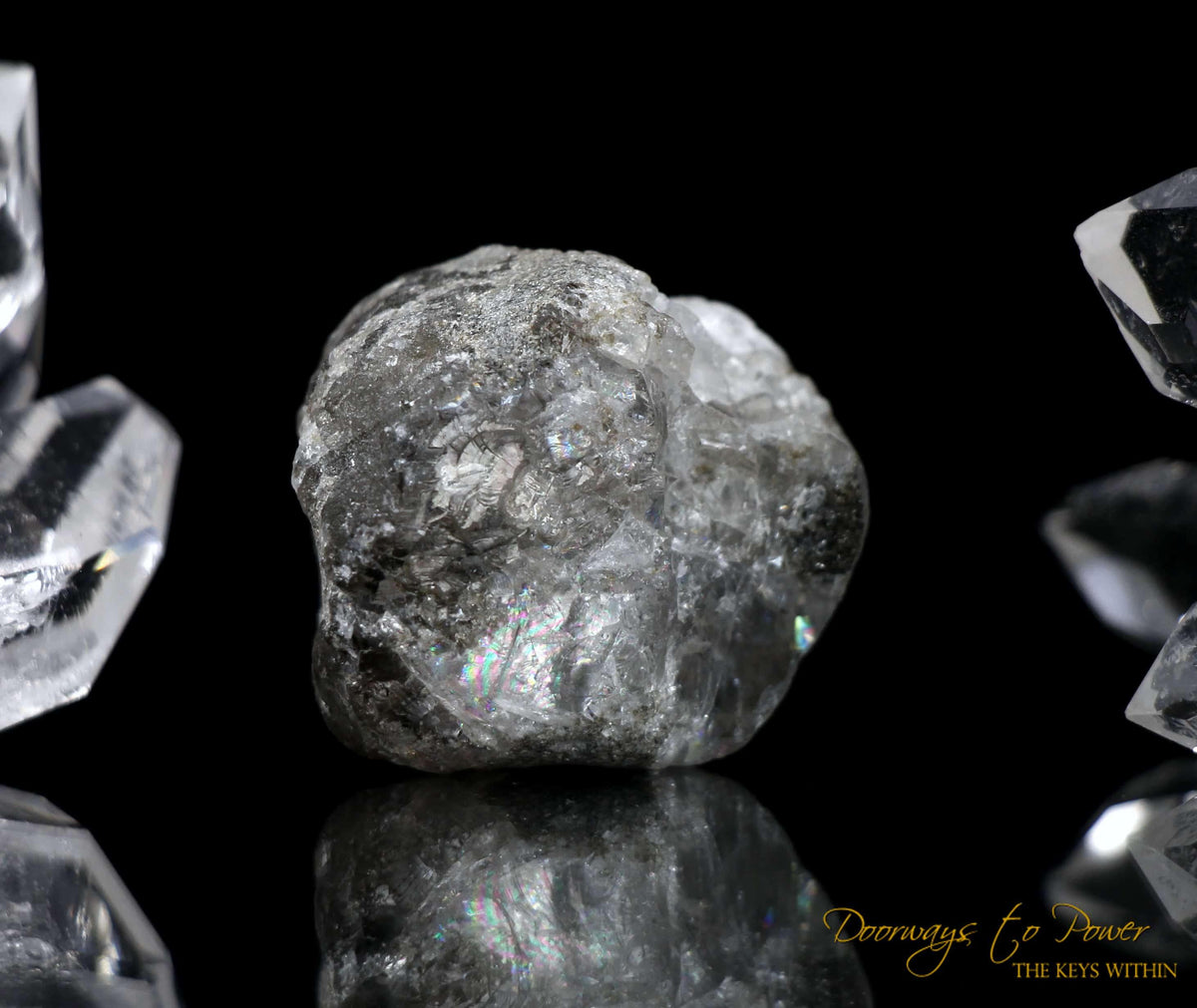 Phenacite & Seraphinite Crystal