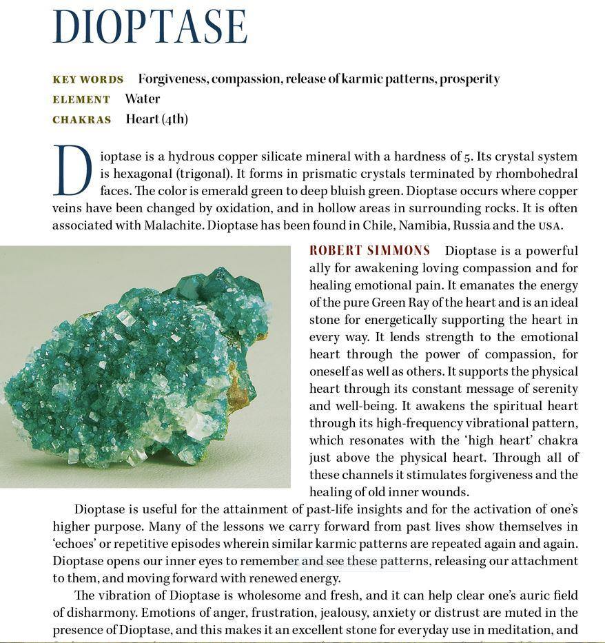 Dioptase Metaphysical Properties