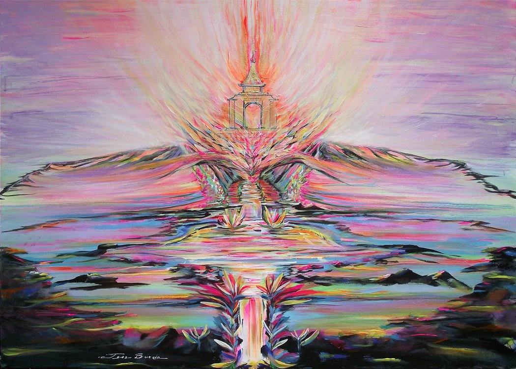 RARE Rainbow Goethite Altar Stone XL Natural Stone 'AKASHA'