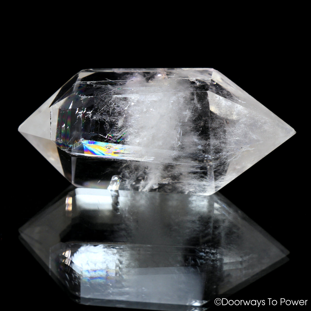 John of God Crystal Double Terminated Manifest Spirit Isis Casa Crystal