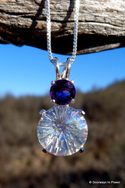 Angel Aura Super Nova Pendant w/ Amethyst