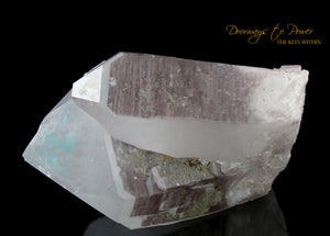 Ajoite Twin Quartz Crystal Point
